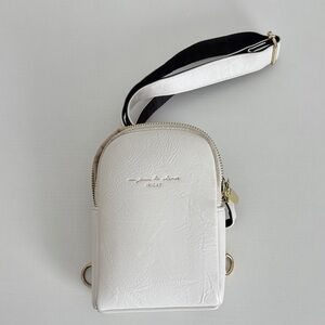 Nica White Crossbody Bag